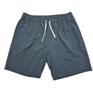 Mens Fair Harbor The One Athleisure Shorts Trunks Gray Lined 2 in 1 Size XL
